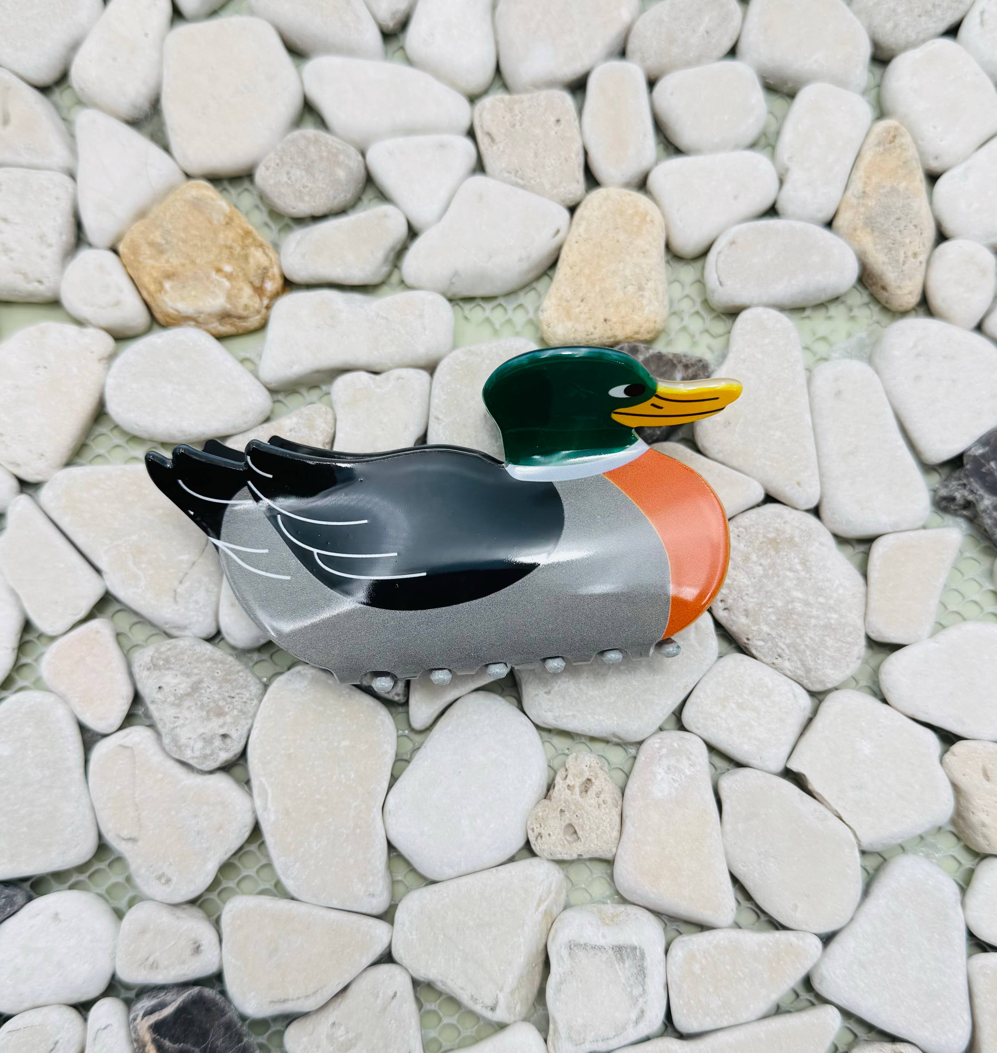 JUMBO MALLARD DUCK HAIR CLAW CLIPS | 40H1028