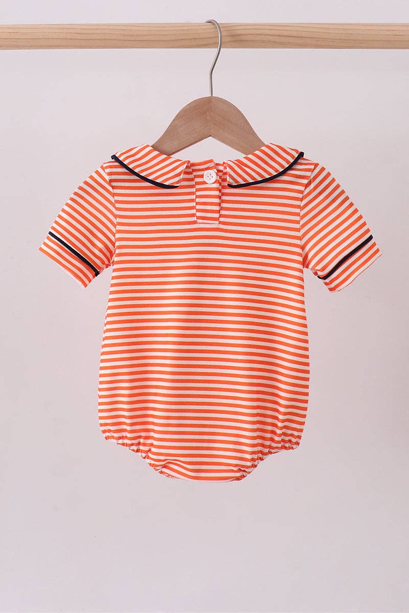 Boy’s Auburn embroidery stripe bubble