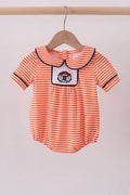 Boy’s Auburn embroidery stripe bubble