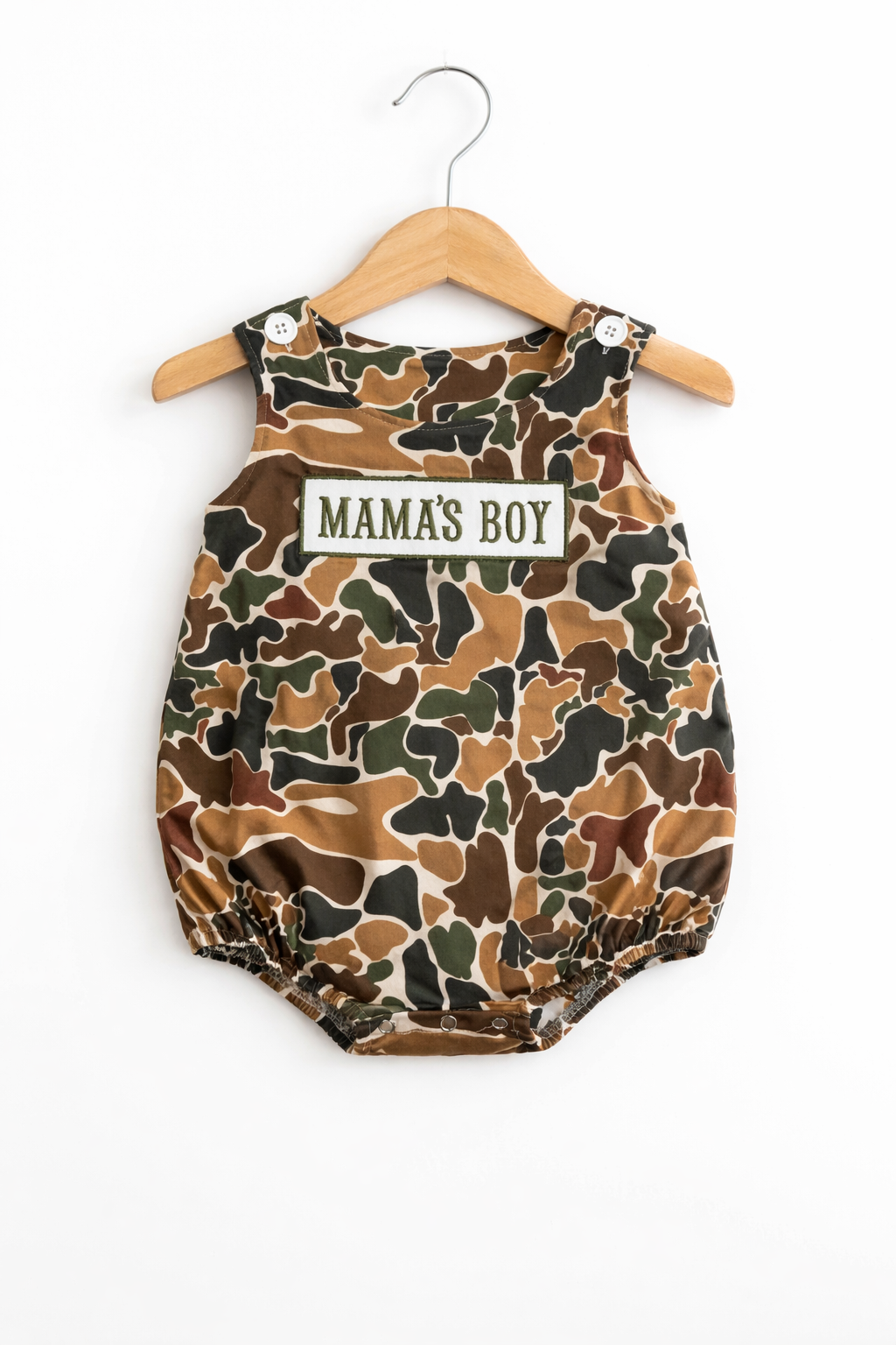 Camo mama’s boy bubble