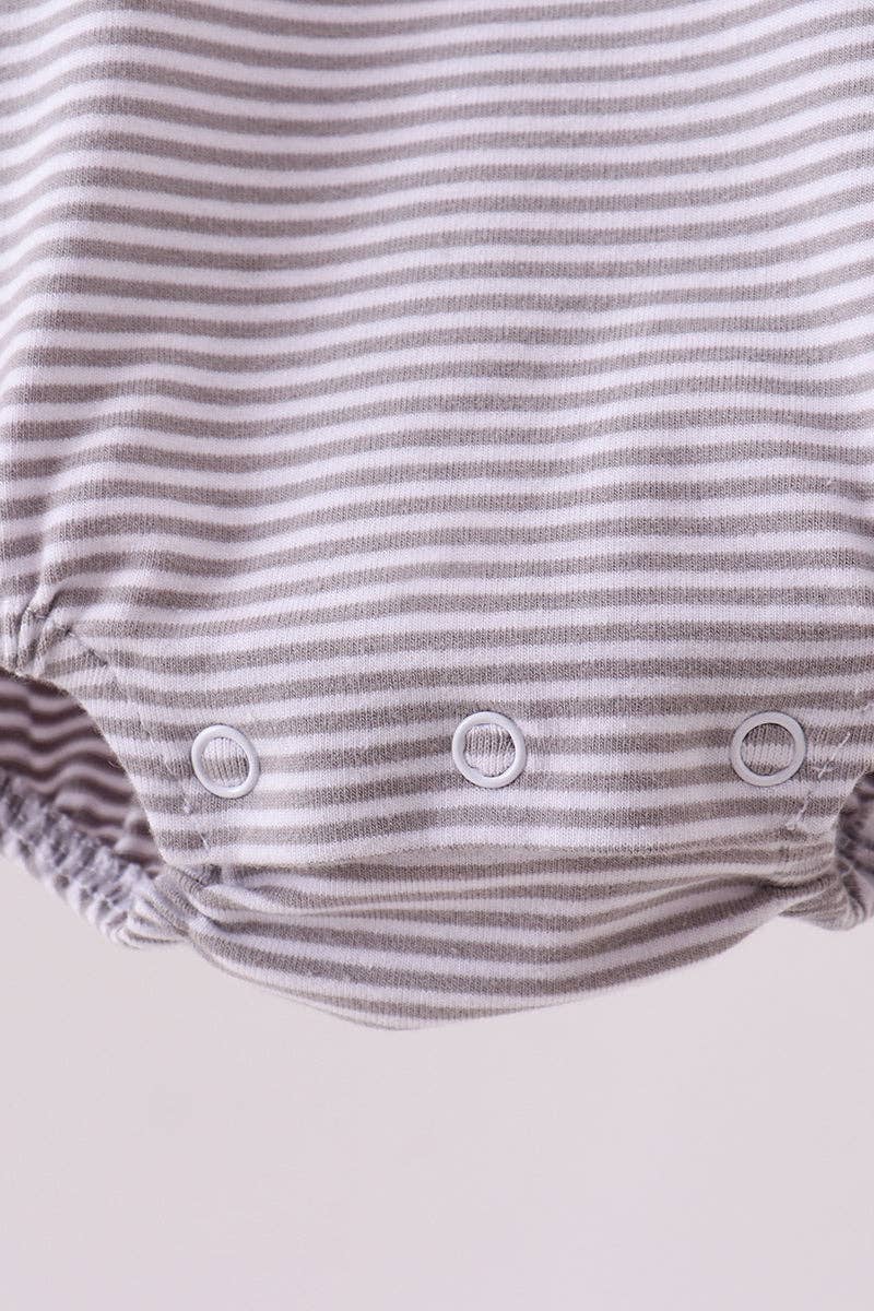 Boy’s Premium Maroon Alabama elephant embroidery stripe bubble