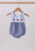 Boy’s Gingham embroidered Crab Bubble