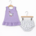 Girls goose bloomer set