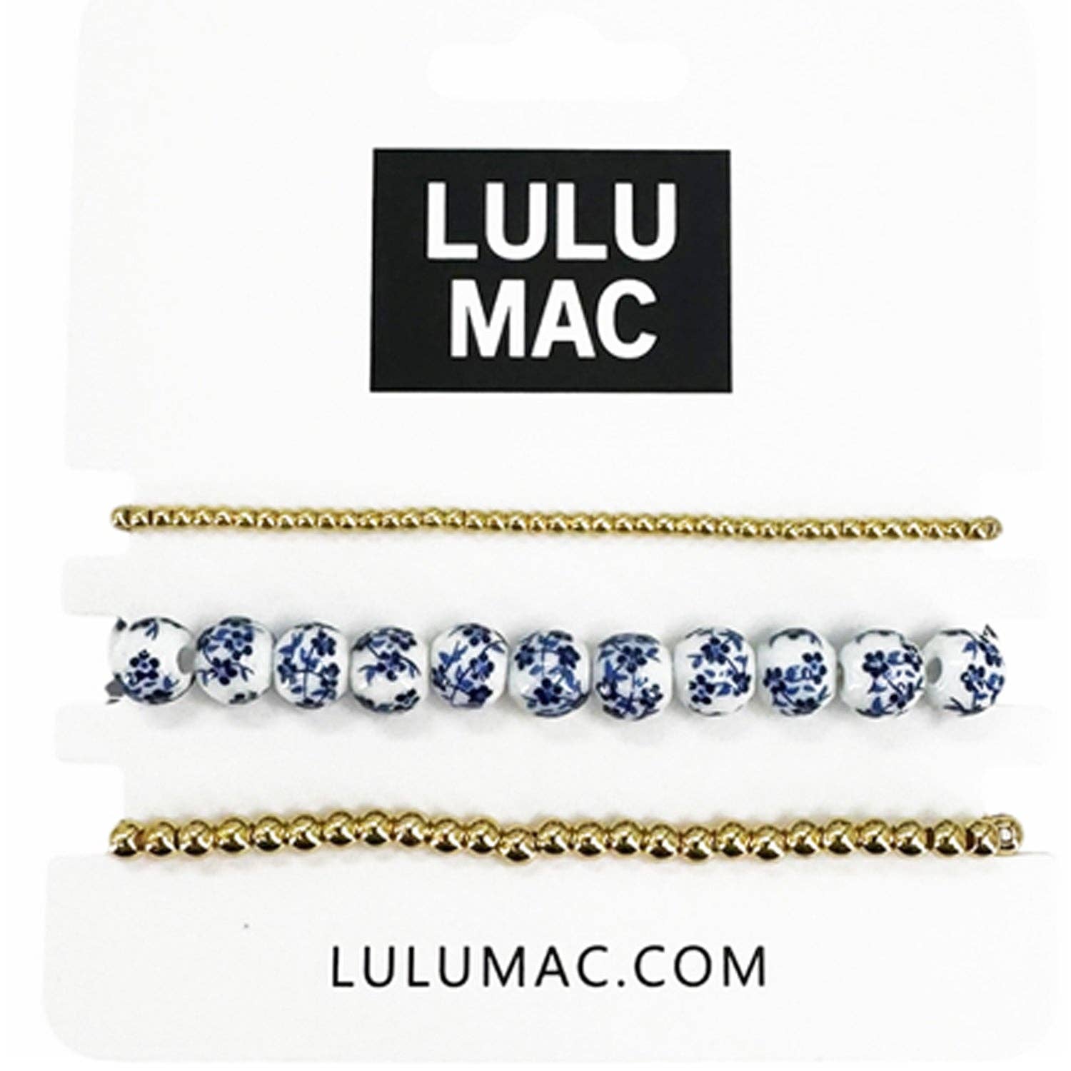 Lulu Mac -ceramic bracelet Set Blue