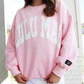 Lulu Mac Sweatshirt Light Pink/White - Puff women’s