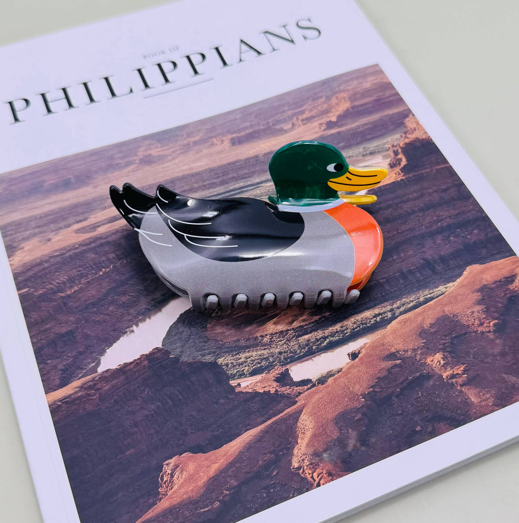 JUMBO MALLARD DUCK HAIR CLAW CLIPS | 40H1028