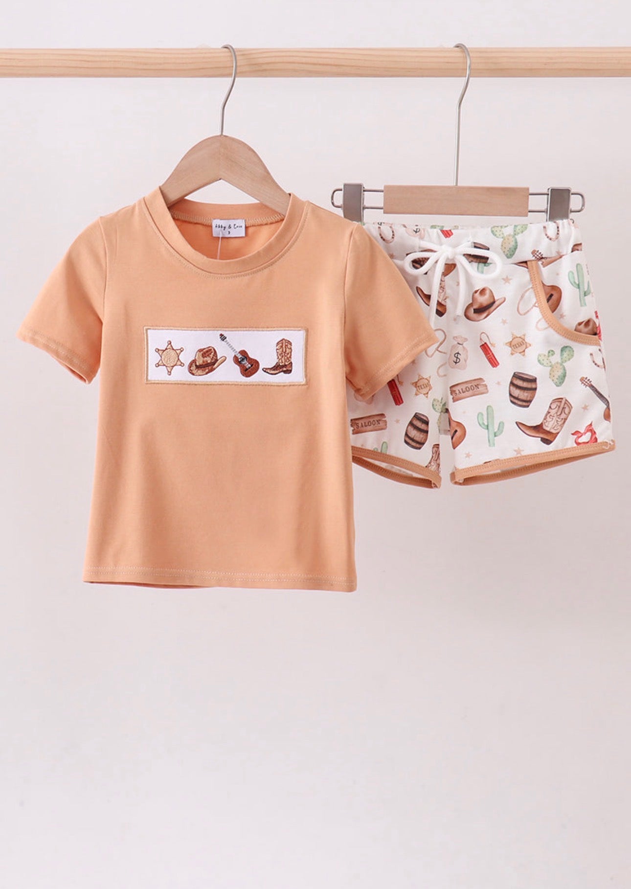 Boy’s Cowboy 2pc shorts set