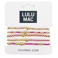Lulu Mac hot pink bracelet, set