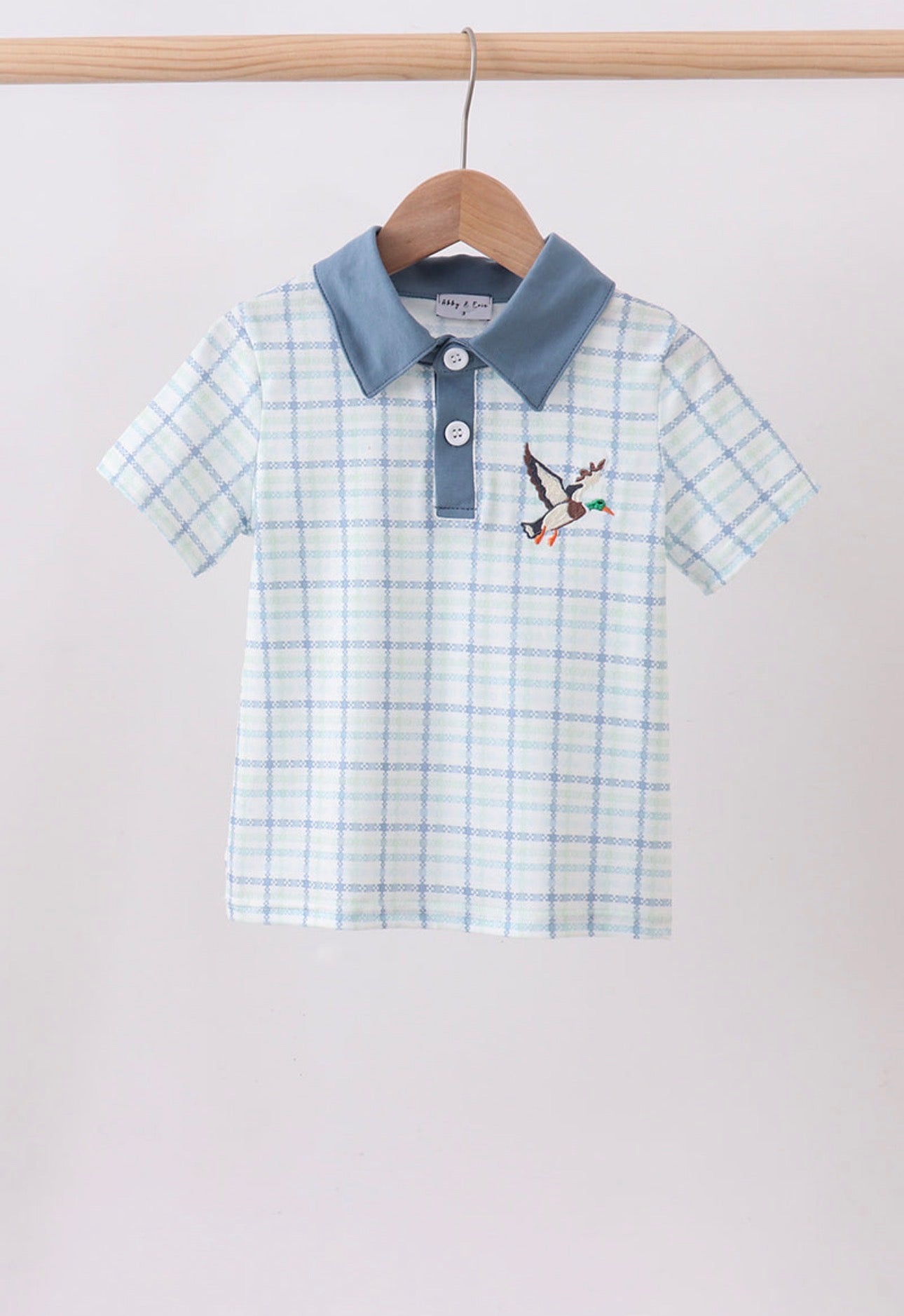 Boy’s mallard quarter button up Polo ￼