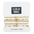 Lulu Mac gold bracelet set ￼WHITE