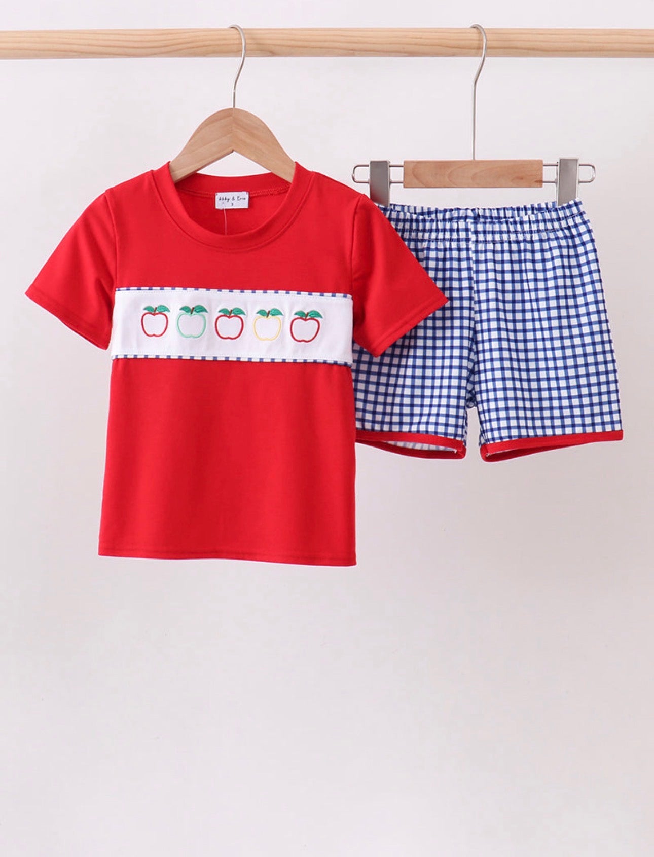 Boy’s school Apple 2pc set shorts