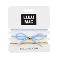 Lulu Mac bracelet set ￼BOW-LIGHT BLUE-3