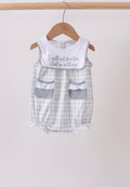 Girls blue Faith quote embroidered bubble ￼