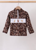Camouflage hunting embroidery pullover boys ￼