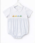 Boy’s Car Collar Bubble White