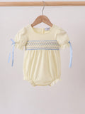 Cream smocked Bubble Girl’s