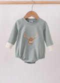 Sage deer embroidery bubble boys hunting ￼