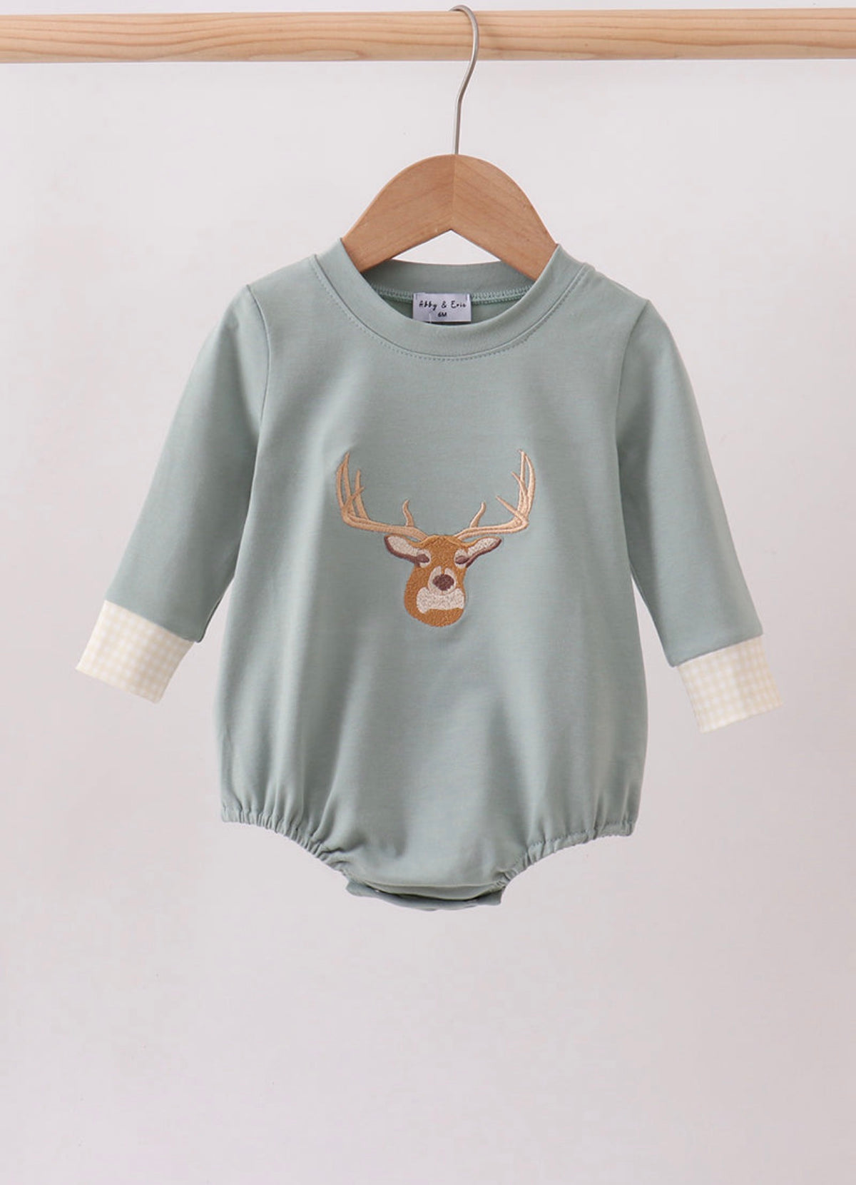 Sage deer embroidery bubble boys hunting ￼
