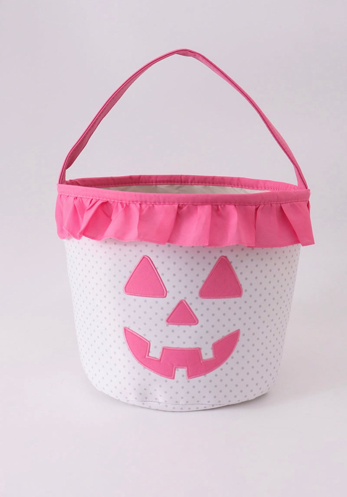 Pink pumpkin.ruffle basket, girls ￼