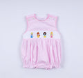 Girl’s Princess Hand Smocked Bubble