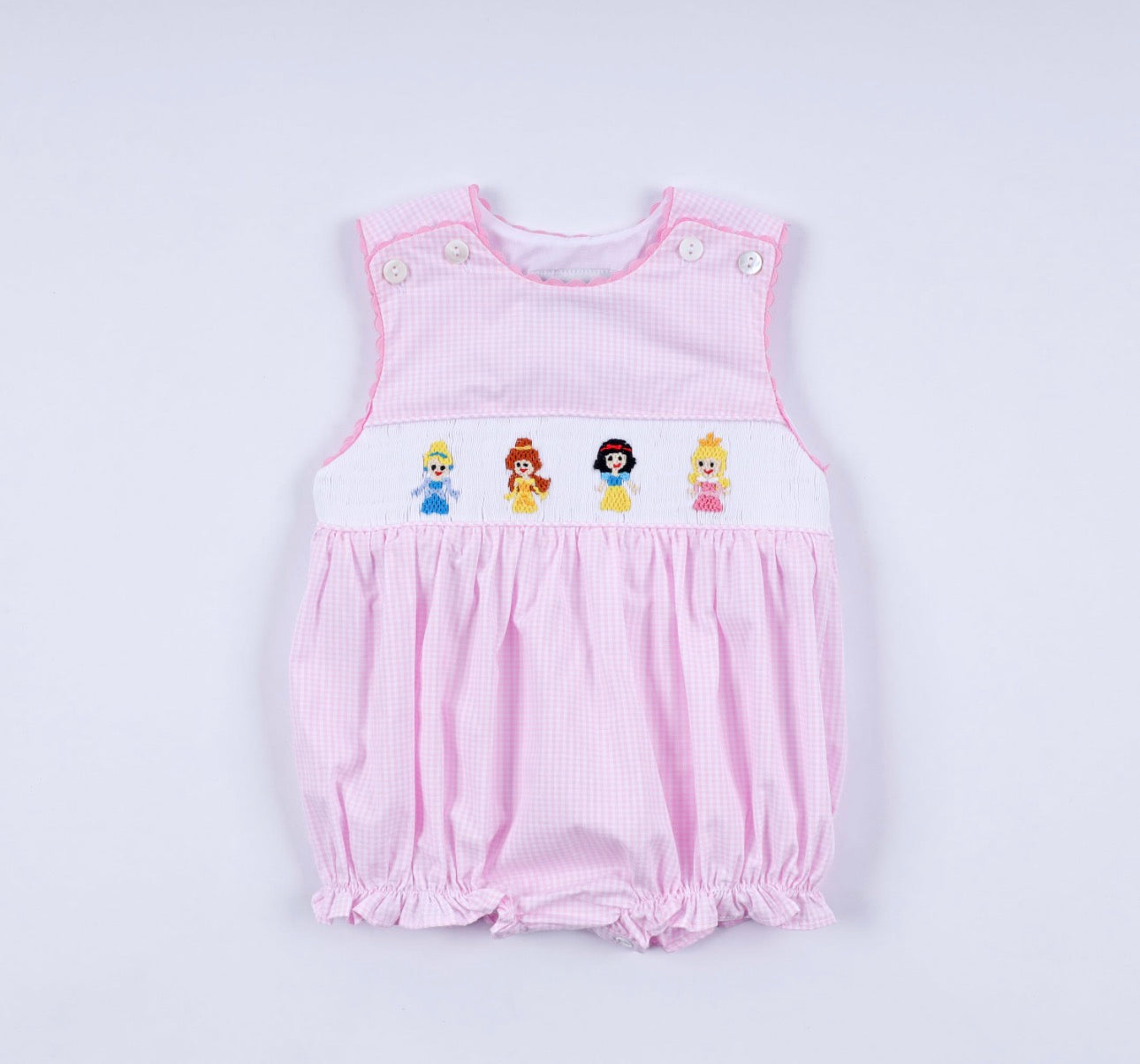 Girl’s Princess Hand Smocked Bubble