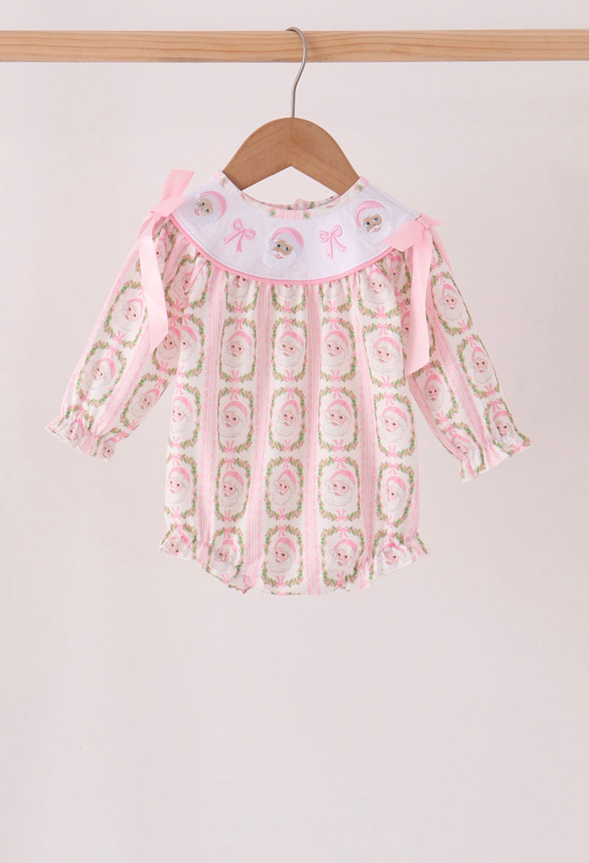 Pink Santa Bow
Embroidery Bubble Christmas Girl’s