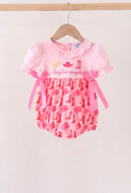 Pink cowgirl, boots, embroidery bubble Girl￼