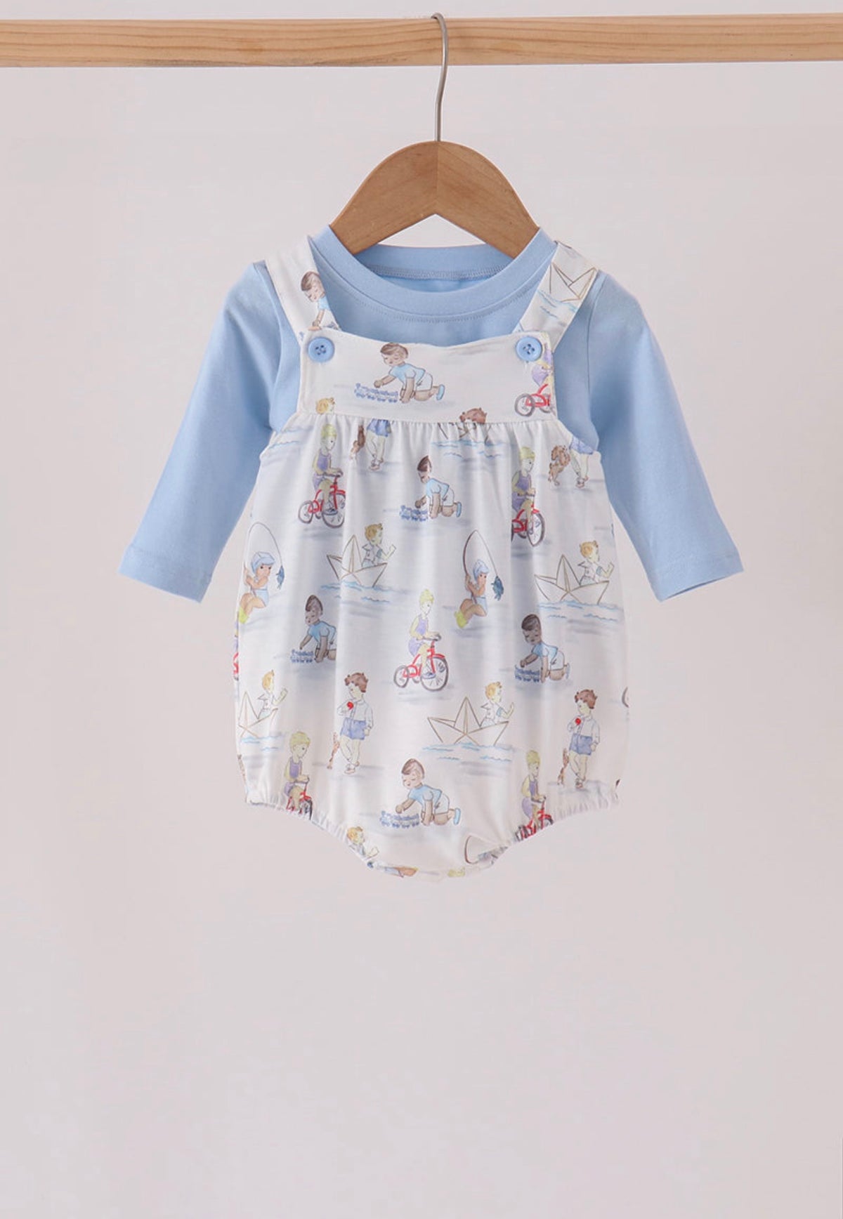 Blue all day adventure 2pc bubble set boy