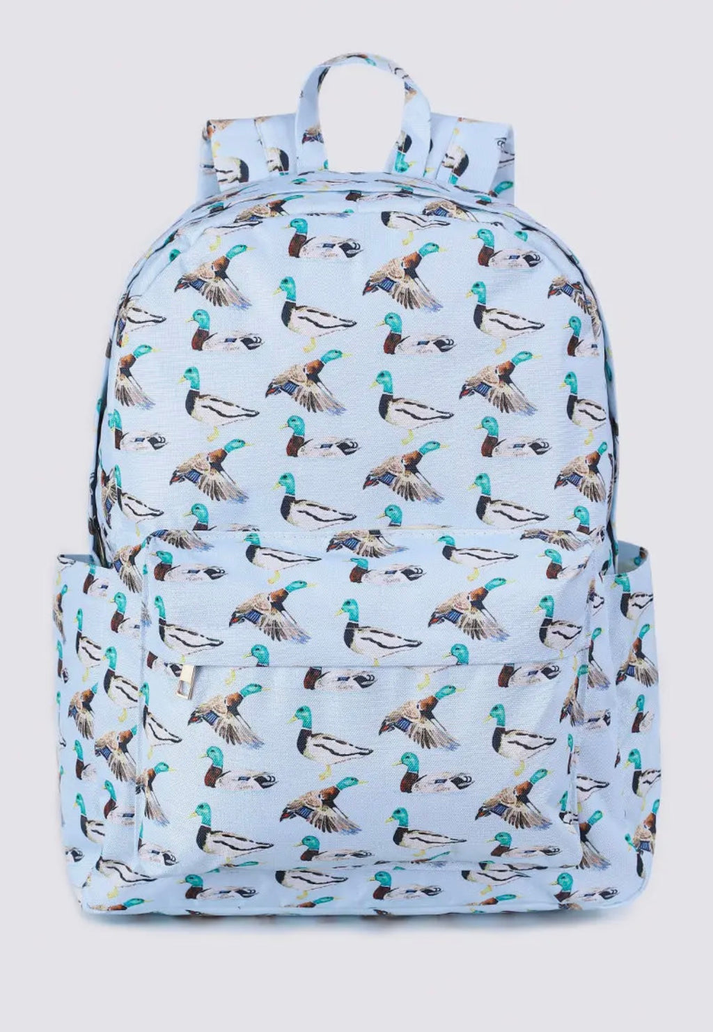 Mallard duck blue boy’s large wipeable backpack, Lunchbox, or Duffle Bag￼