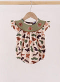 Camouflage, pumpkin embroidery, ruffle bubble girls ￼