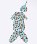 Sports Tie Knot Gown & Hat boy