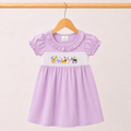 Girl’s Smocked Animal Birthday Dress
