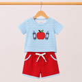 Boy’s Apple Pencil School 2pc Shorts Set