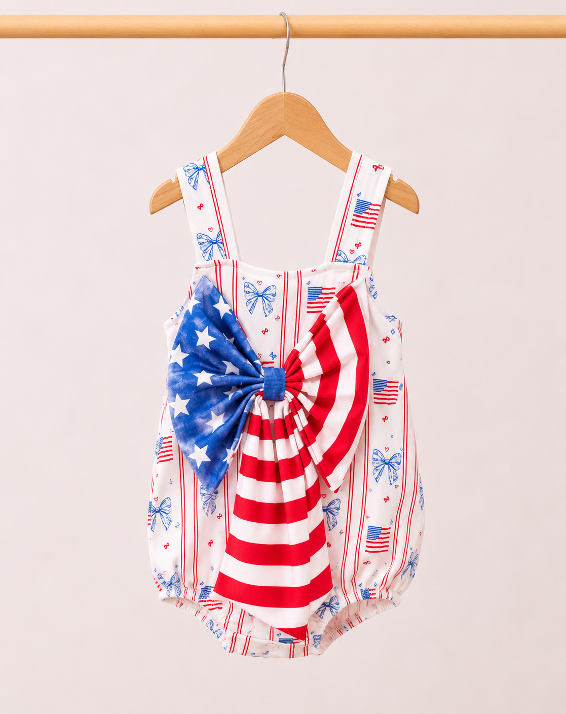 Girl’s Patriotic Bow bubble