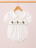 Girl’s White Mallard Doll Collar Bubble