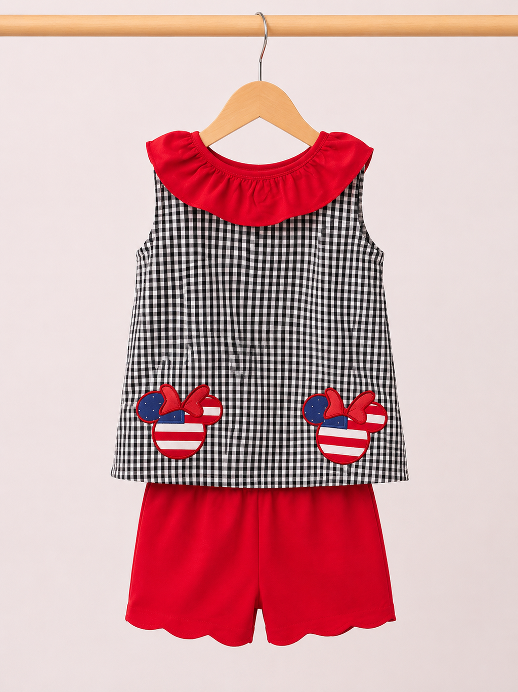 Girl’s Patriotic Mouse 2pc Set