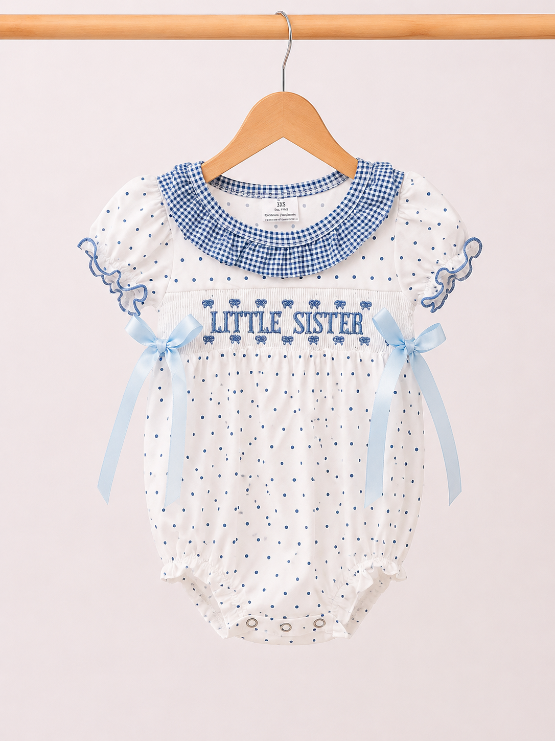 Little sister smocked bubble