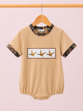 Camo mallard duck and embroidered bubble