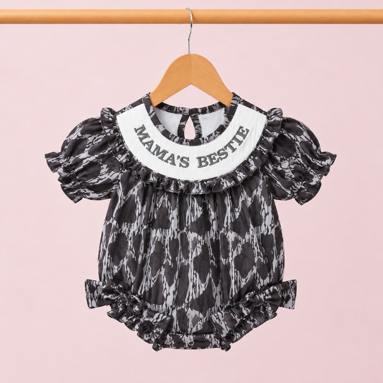 Camo “Mama’s Bestie” Bubble Girl’s