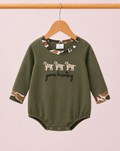 Green Long-sleeve “Gone Hunting” Dog Boy’s Bubble