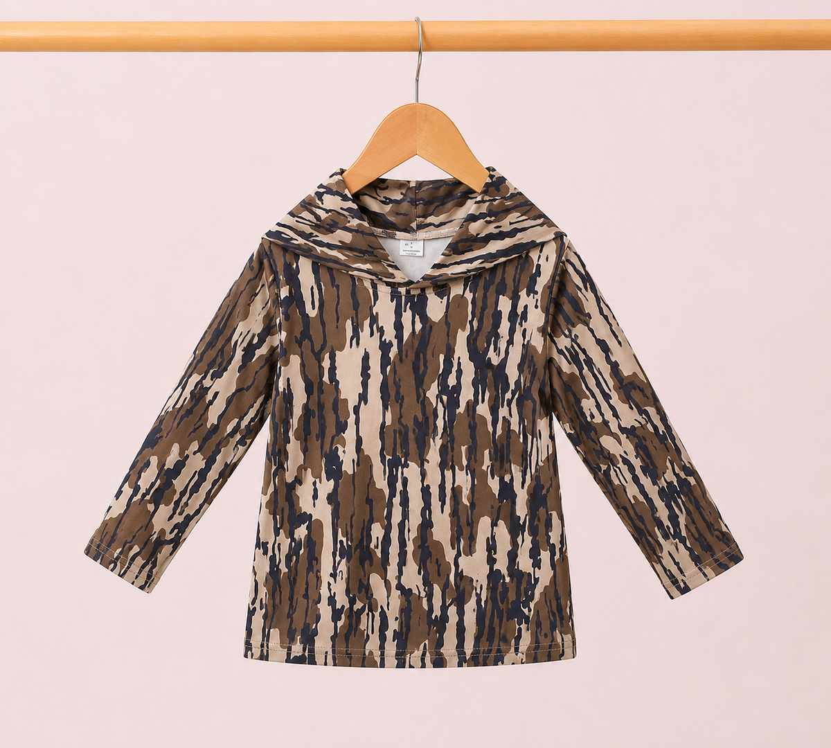 Boy’s Camo Hooded Pull Over