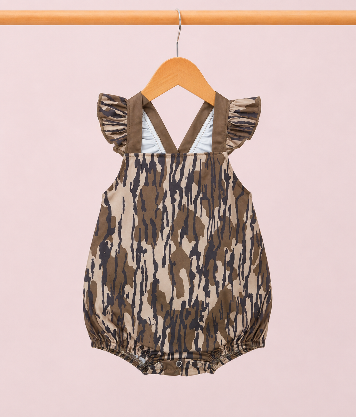 Girl’s Camo Ruffle Bubble