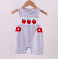 Smocked Plaid Apple Jon Jon Boy’s School