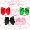8 Inch Metal Clip Bows