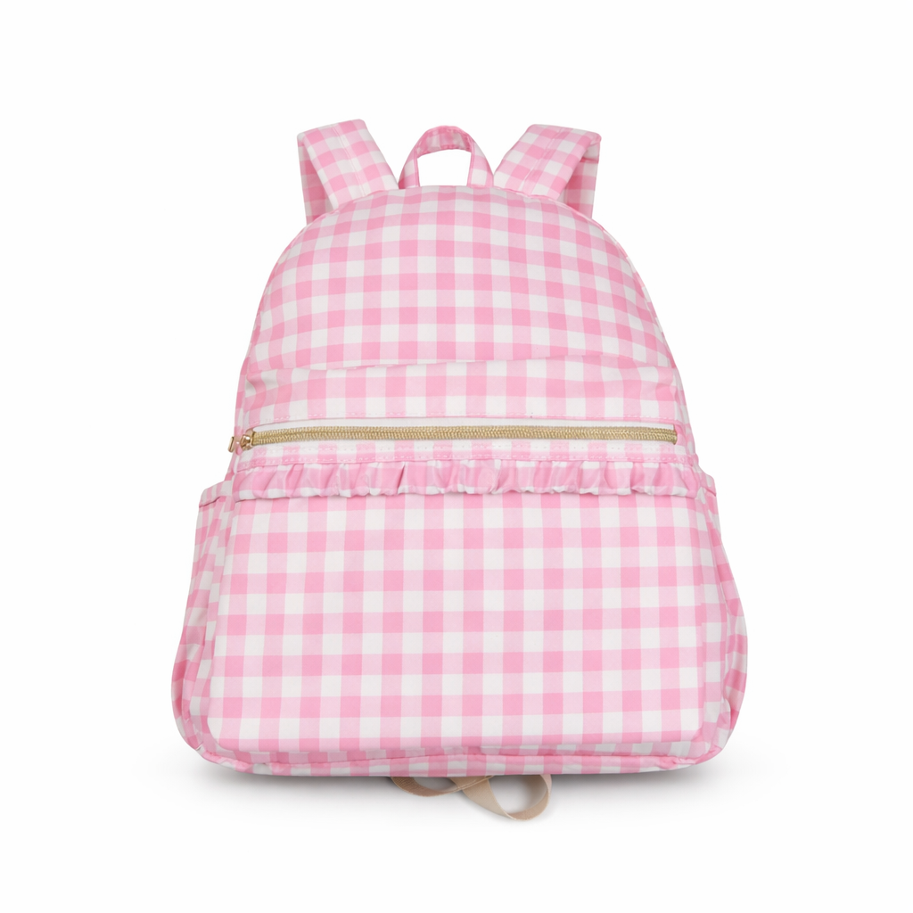 Pink Gingham Backpack & Lunchbox Girl's