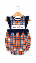 Girl’s Smocked War Eagle Auburn Bubble