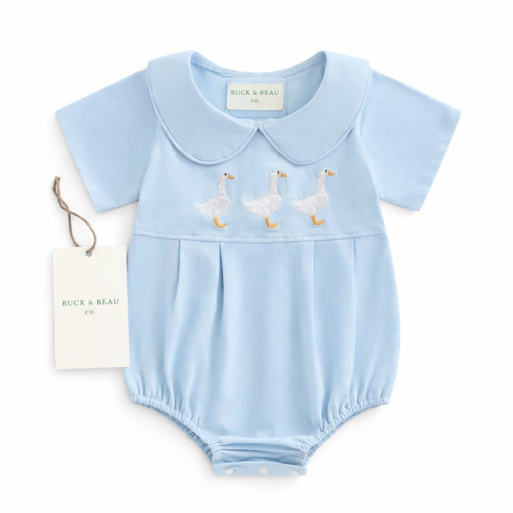 Boy’s Blue Goose Collar Bubble