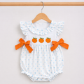 Orange Bow Bubble Girl’s