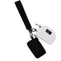 DP-8162 Black/White Lulu Mac Double Pouch Wristlets