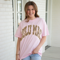 LM-LP-1000 Leopard Adult Blossom Comfort Colors Tee Lulu mac